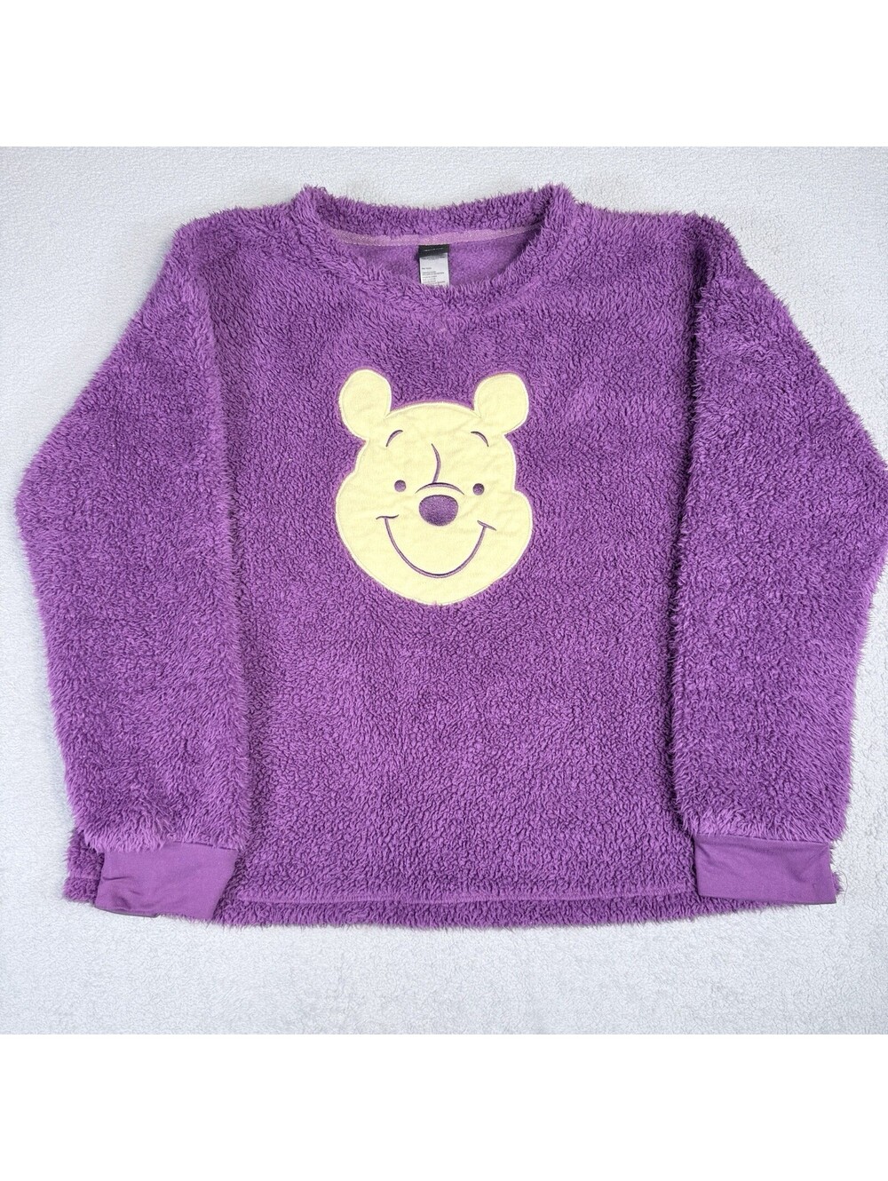 Disney Fluffy Purple‎ Winnie-the-Pooh Pajama Top Sweater Girls L 12-14